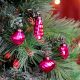 25 Pieces Pink Tiny Christmas Ornaments 